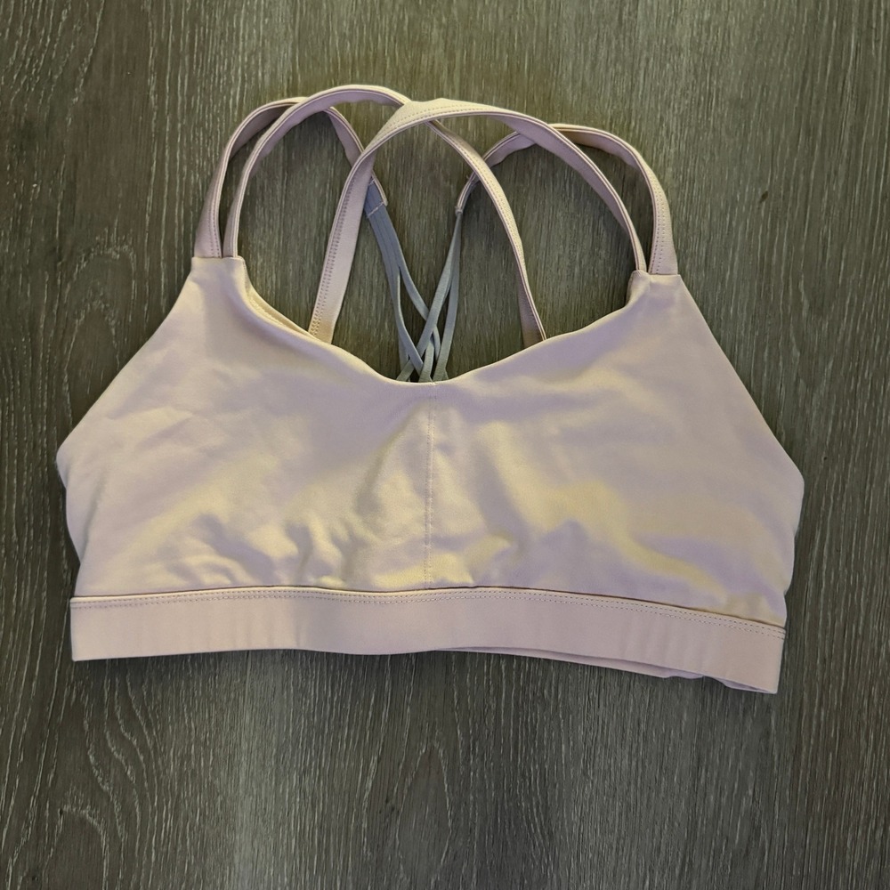 Champion Womens Pink Strappy Racerback Sports Bra XL N9798-SBG Athleisure Yoga